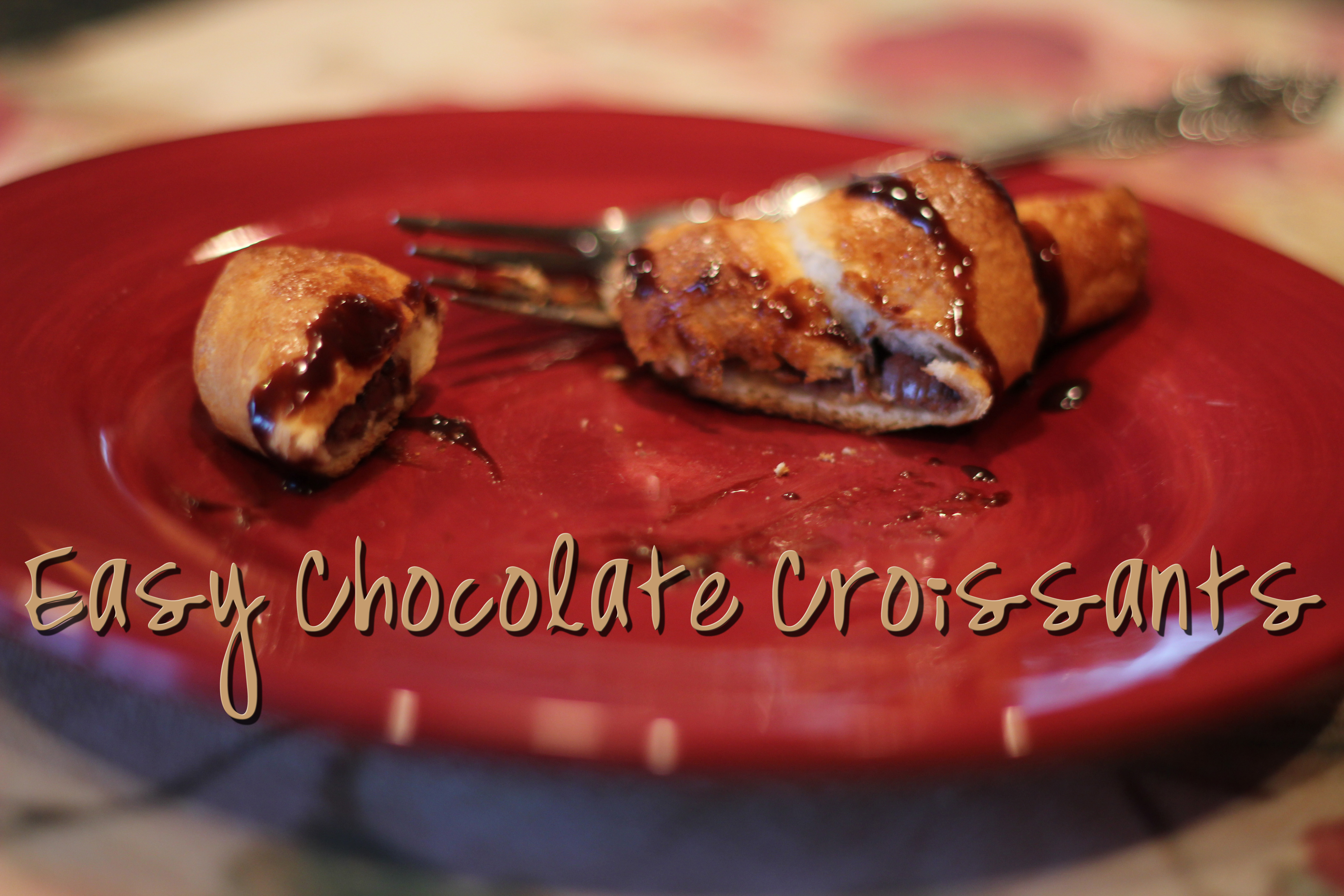 Super Easy Chocolate Croissants