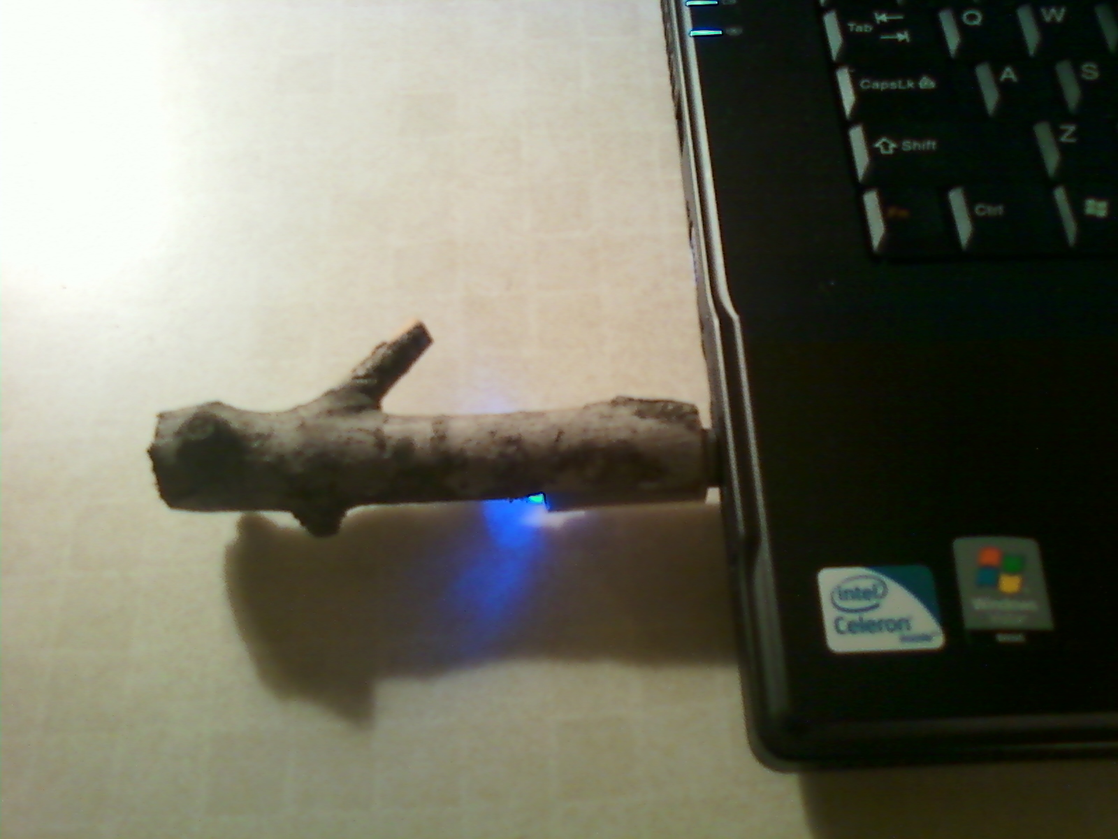 Make a stick drive, literally.