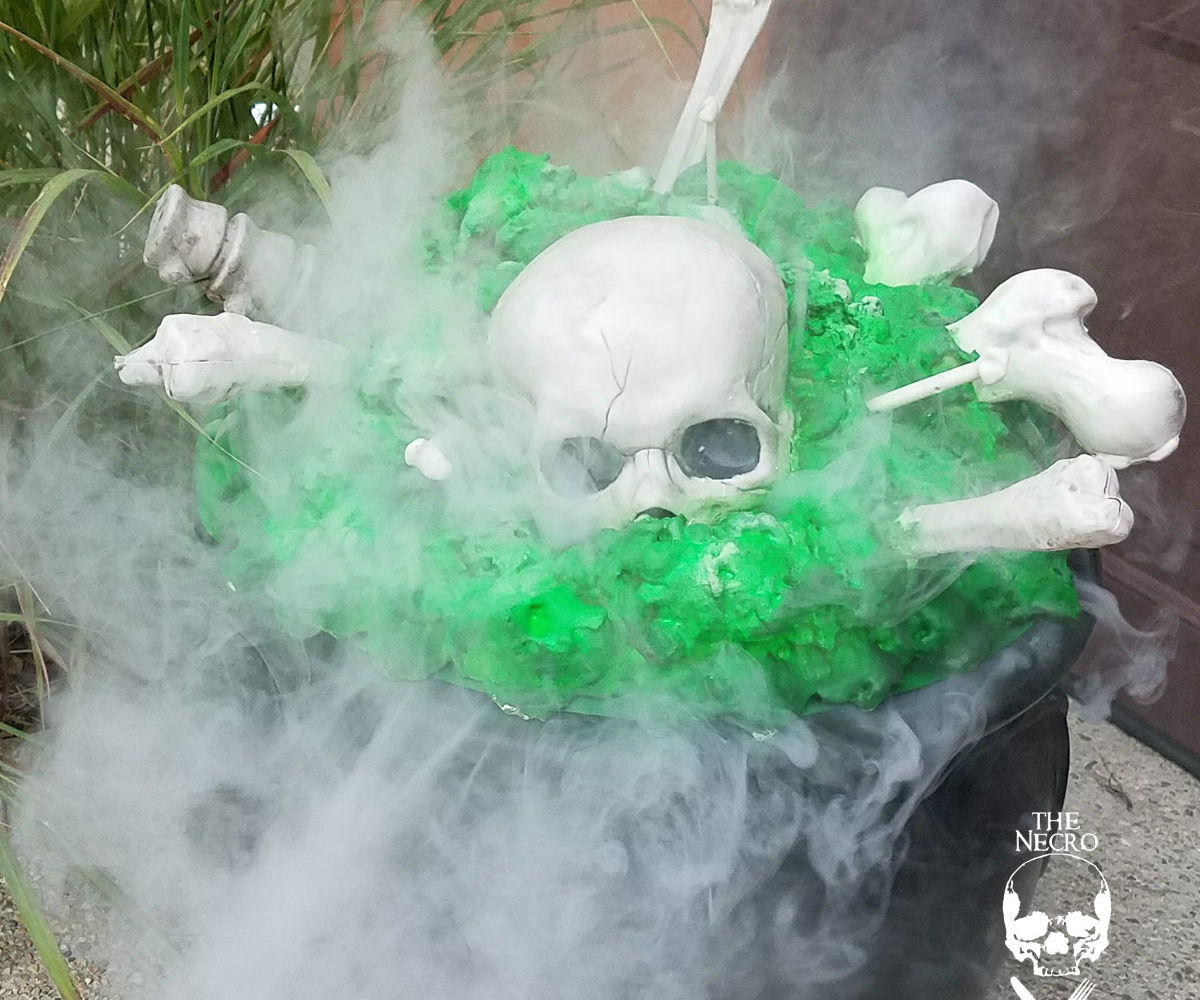 Halloween DIY:  Glow in the Dark Smoking Cauldron