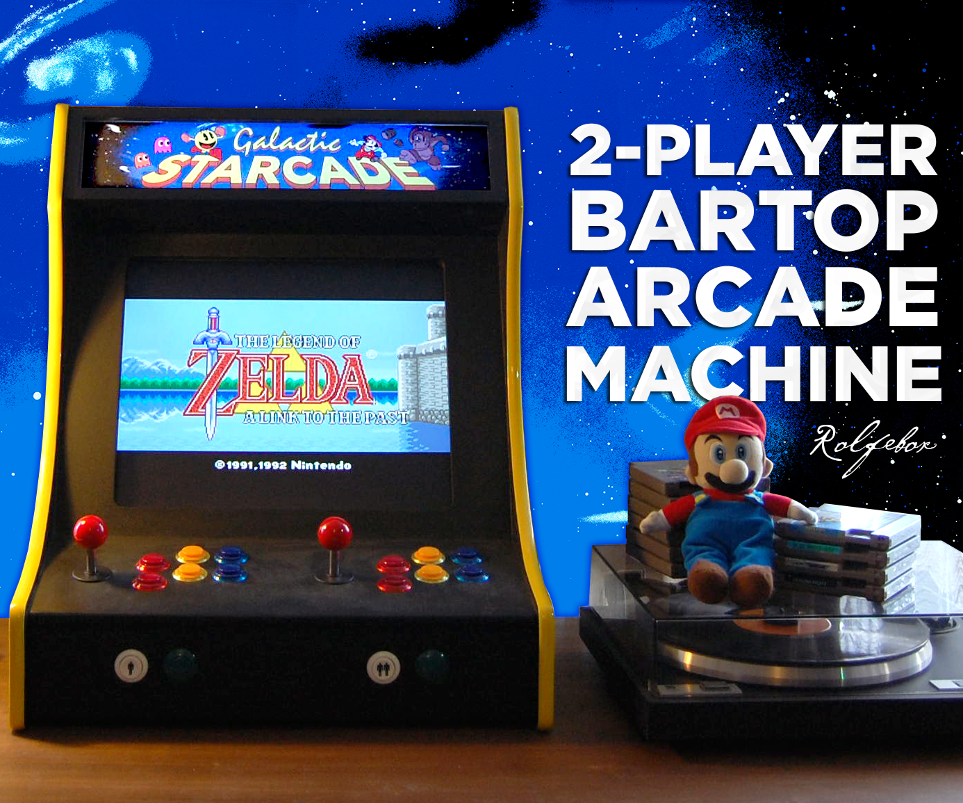 2-Player Bartop Arcade Machine (Powered by Pi)