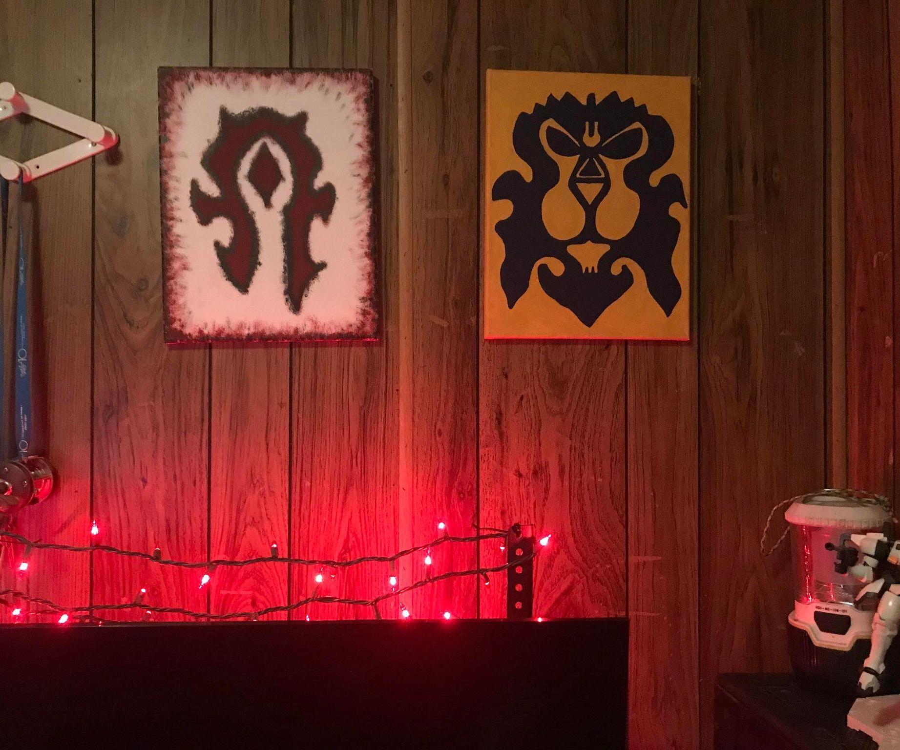 W.O.W Horde & Alliance Paintings