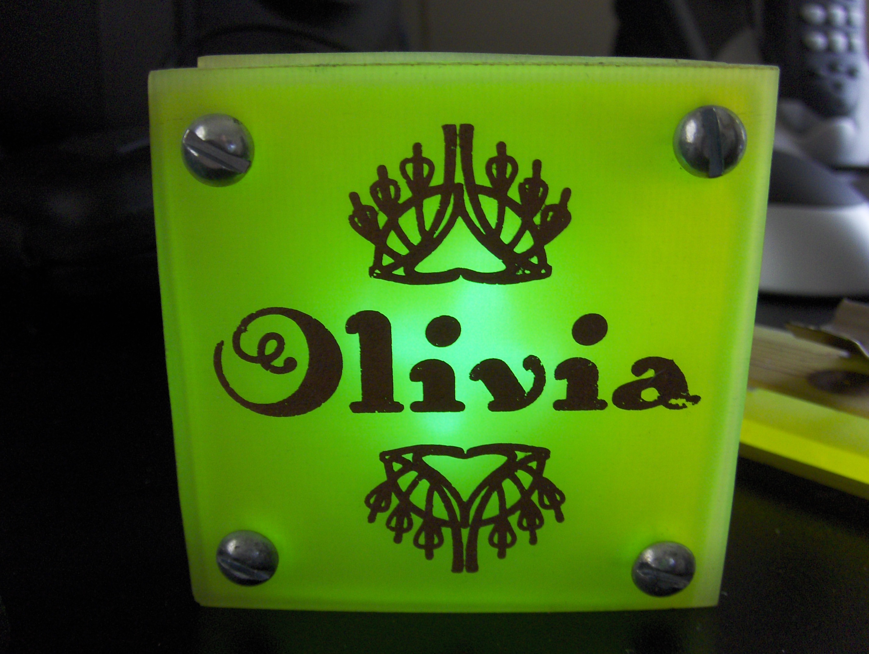 UVIL: Backlit Blacklight Nightlight (or SteamPunk Indicator Lamp)