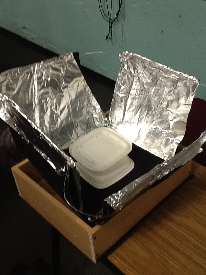 Jeremy's Solar Oven Using Reused and Recycled Materials