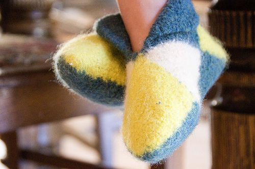 Norwegian House Slippers (Crocheted Version)