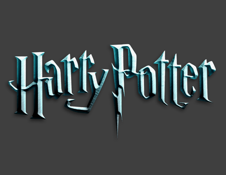 Harry Potter text in Adobe Photoshop Cs4