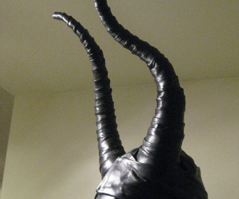 Leather Wrapped Maleficent Horns