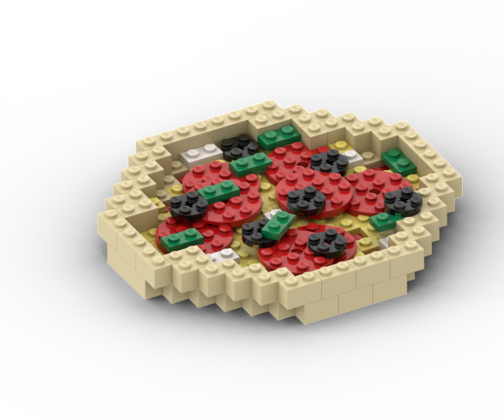 How to Build Lego Pizza - Stop Motion Cooking Prop
