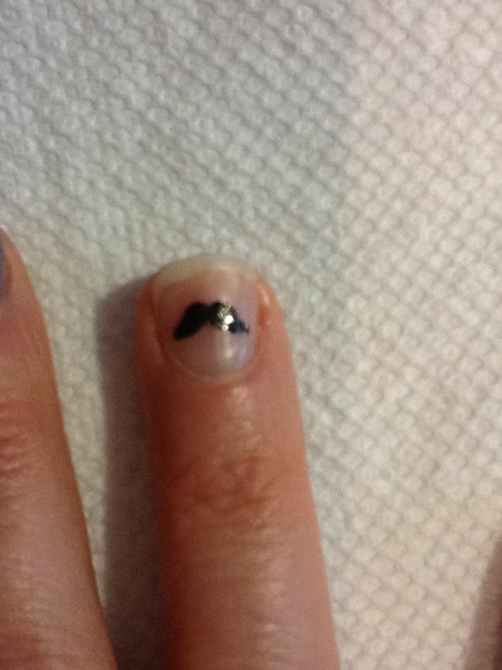 Mustache Nail Art