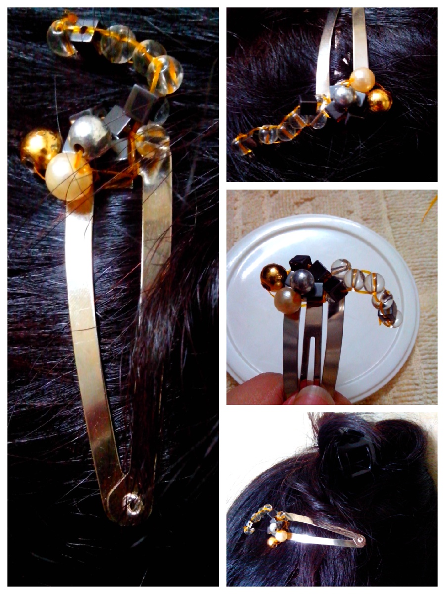 Personalized Beaded Hairclip