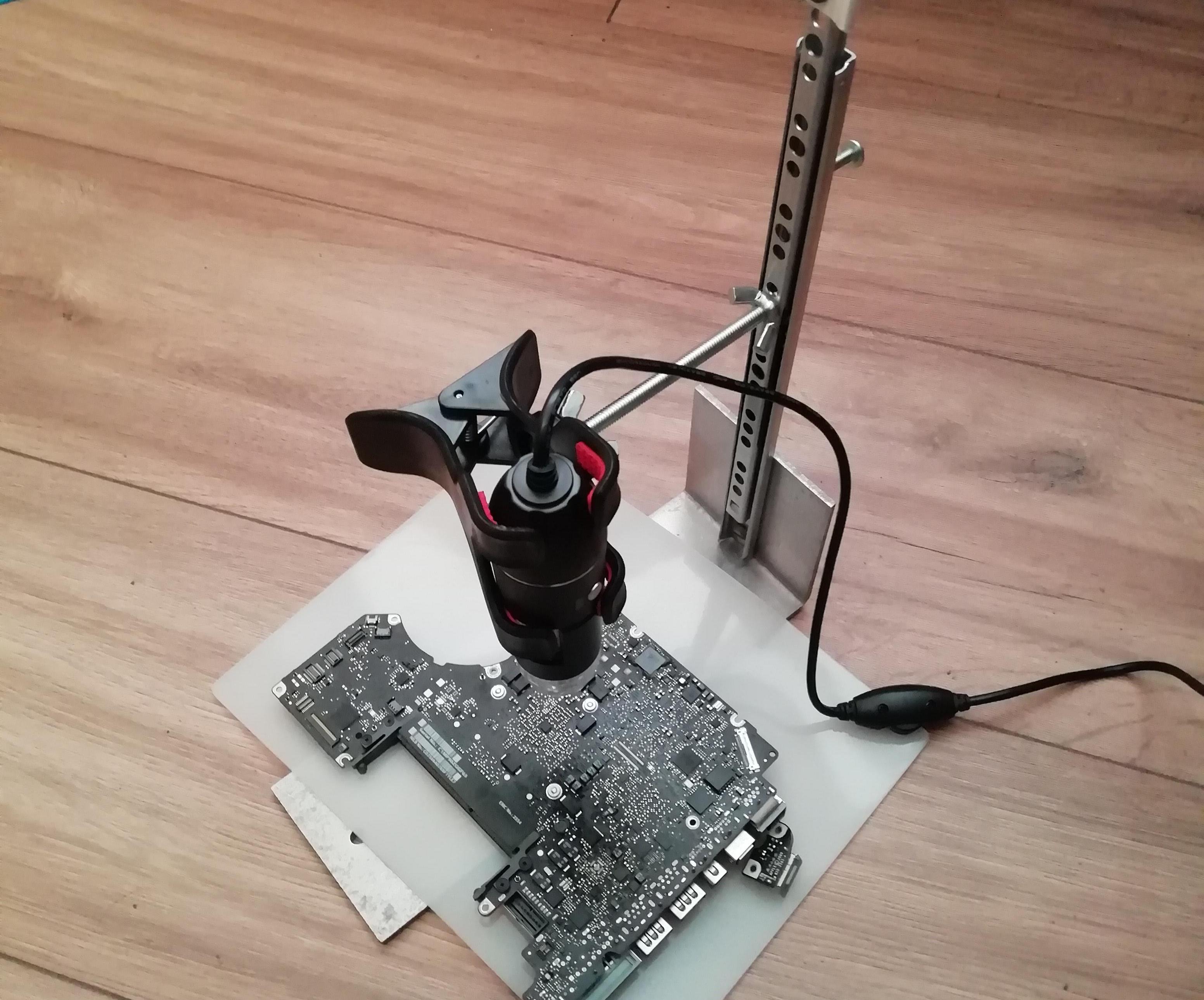 USB Microscope/Mag lens Stand