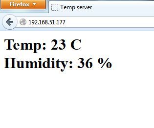 Arduino Temp/Humidity With LCD and Web Interface