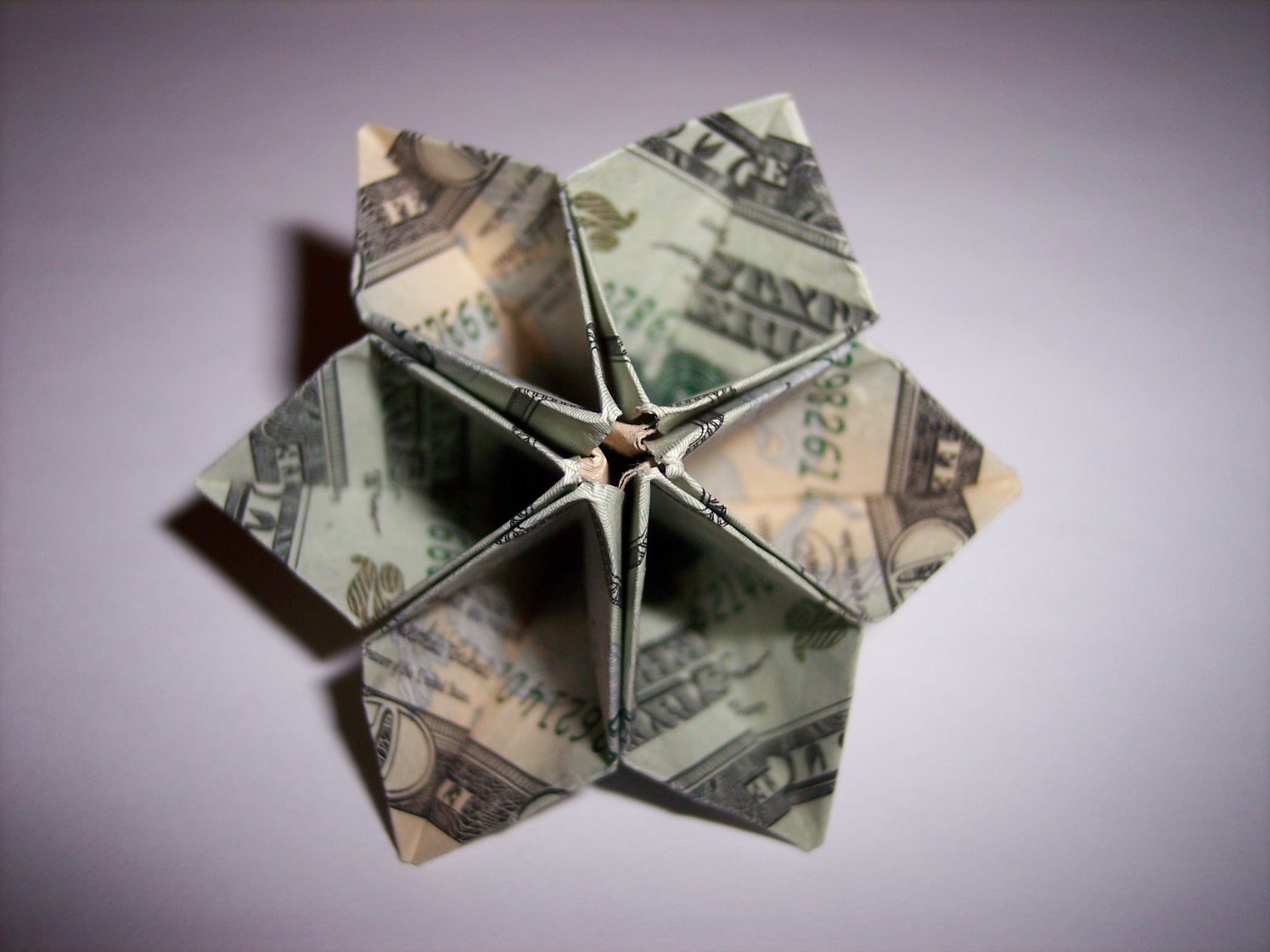 Origami Dollar Flower