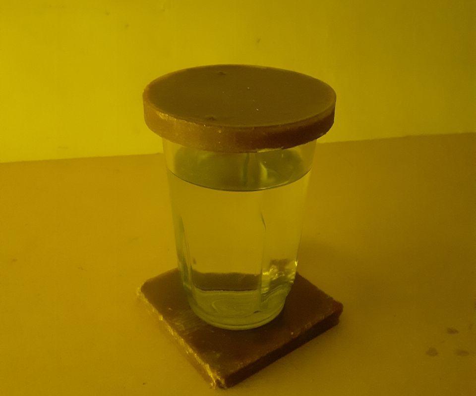 Sawdust Glass Coaster
