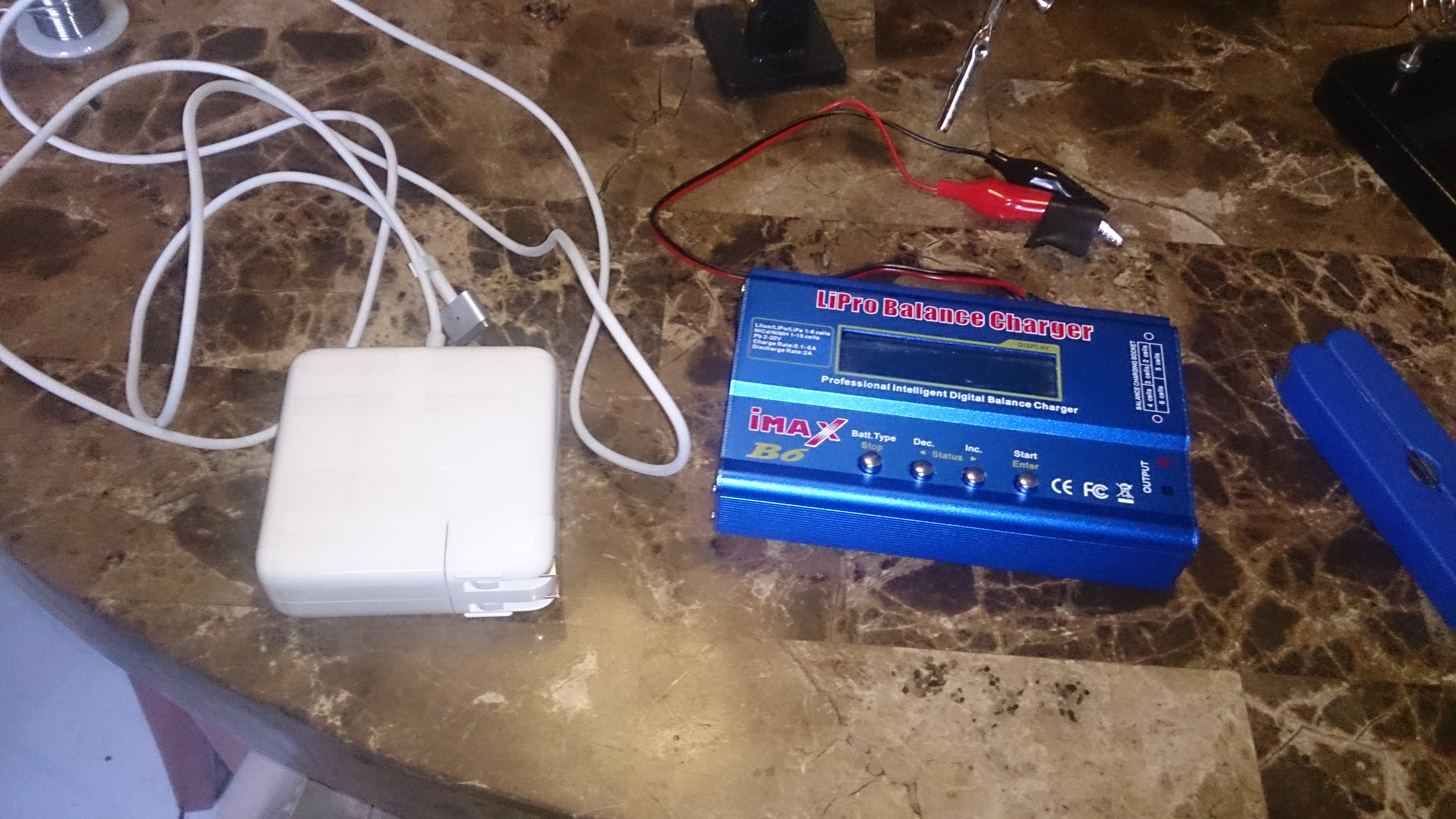 Make MacBook charger work for Imax B6 lipo charger