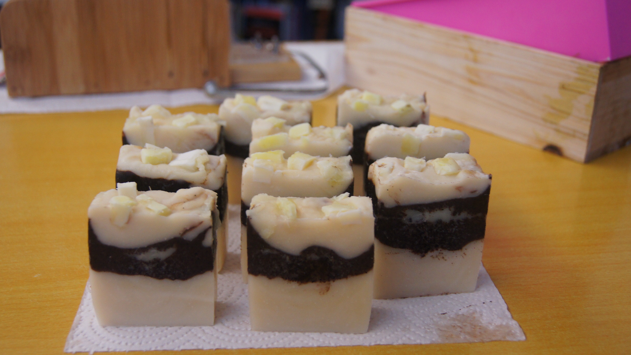 Cold Process Chocolate Coffee Soap Making