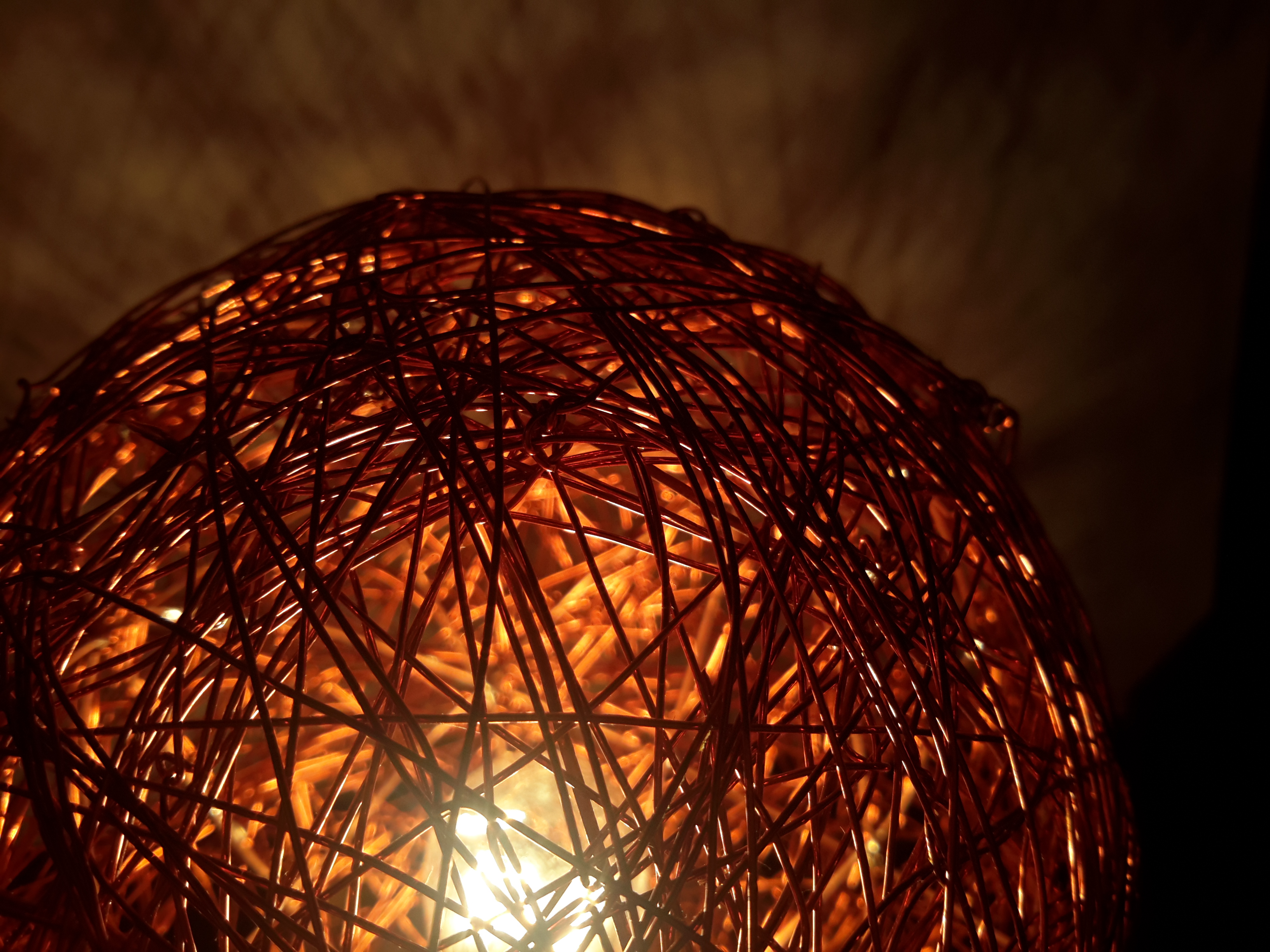 Copper Wire Sphere Lamp v2.0
