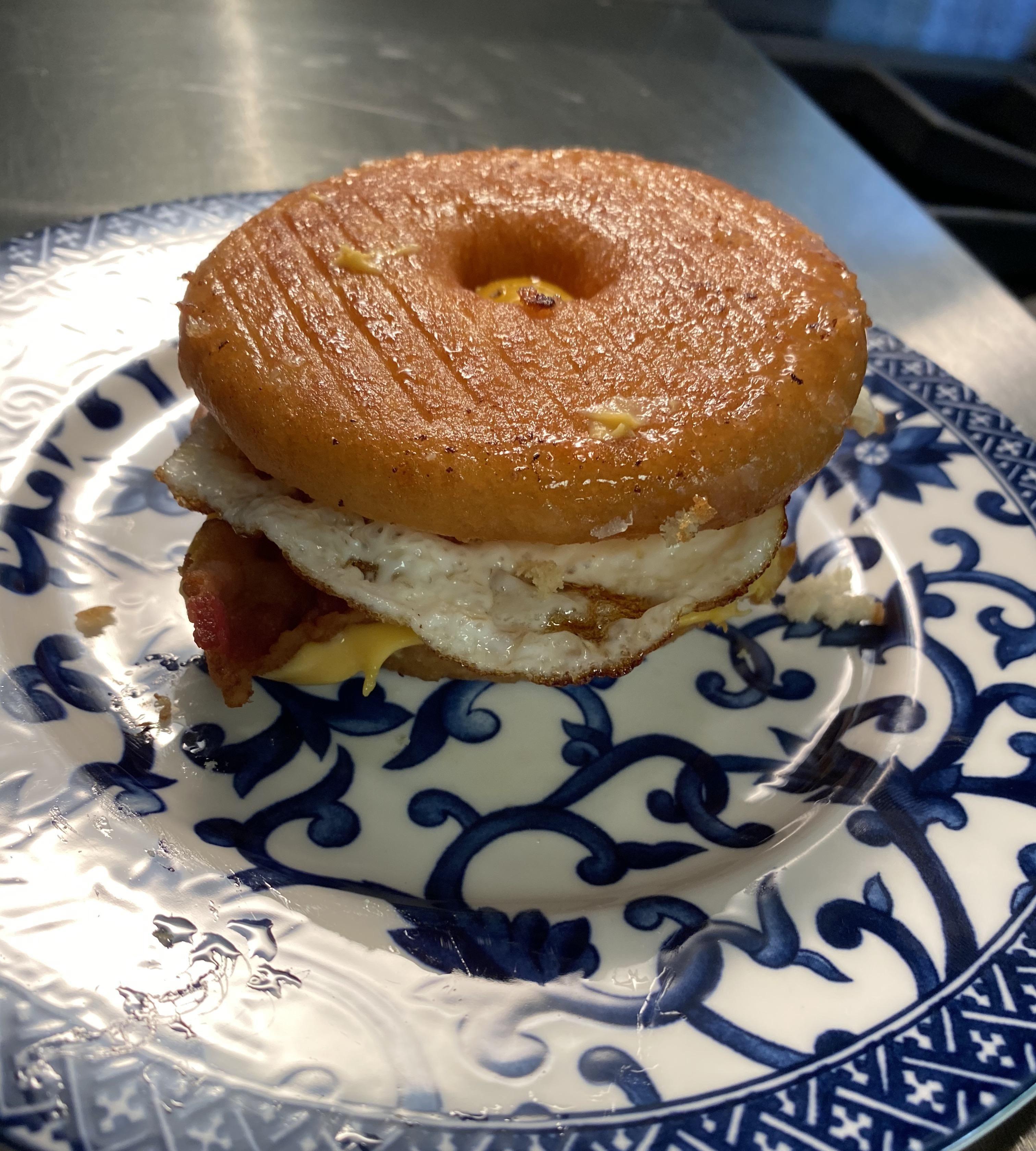 Sweet and Salty Donut Sandwich.