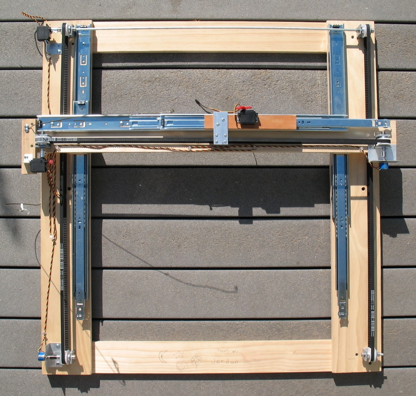 Low Cost Hobby Servo XY Table