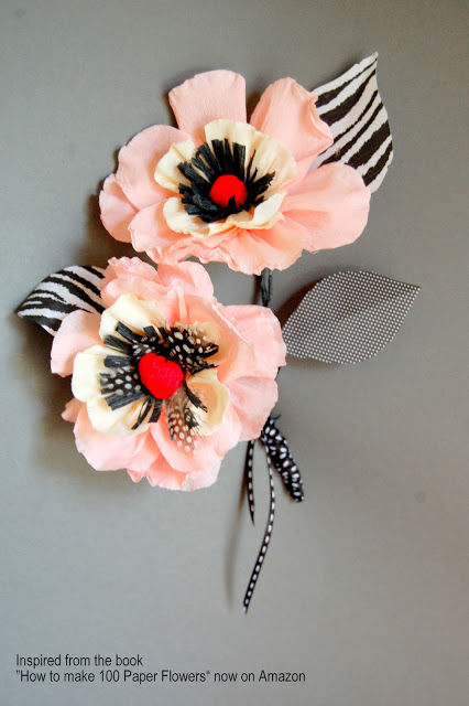 Whimsical Paper Poppy Flower