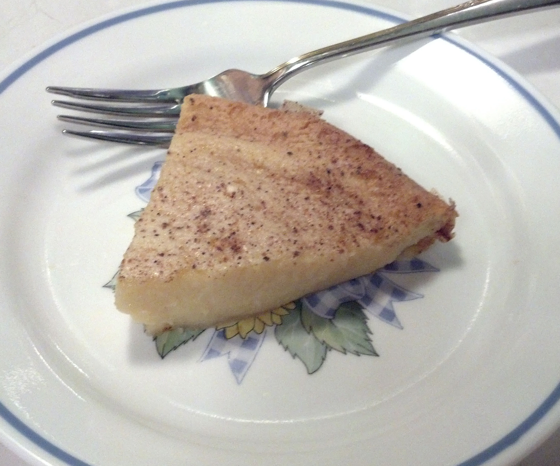No Fuss, No Muss, Makes It's Own Crust Egg Custard Pie