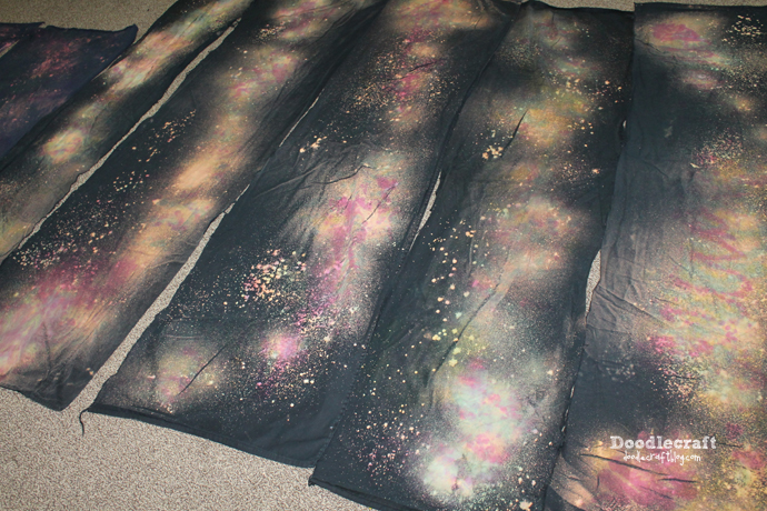 galaxy scarves scarf easy diy bleach universe planet painting tie dye bleaching glitter nebula glow in the dark puff paint (17).JPG