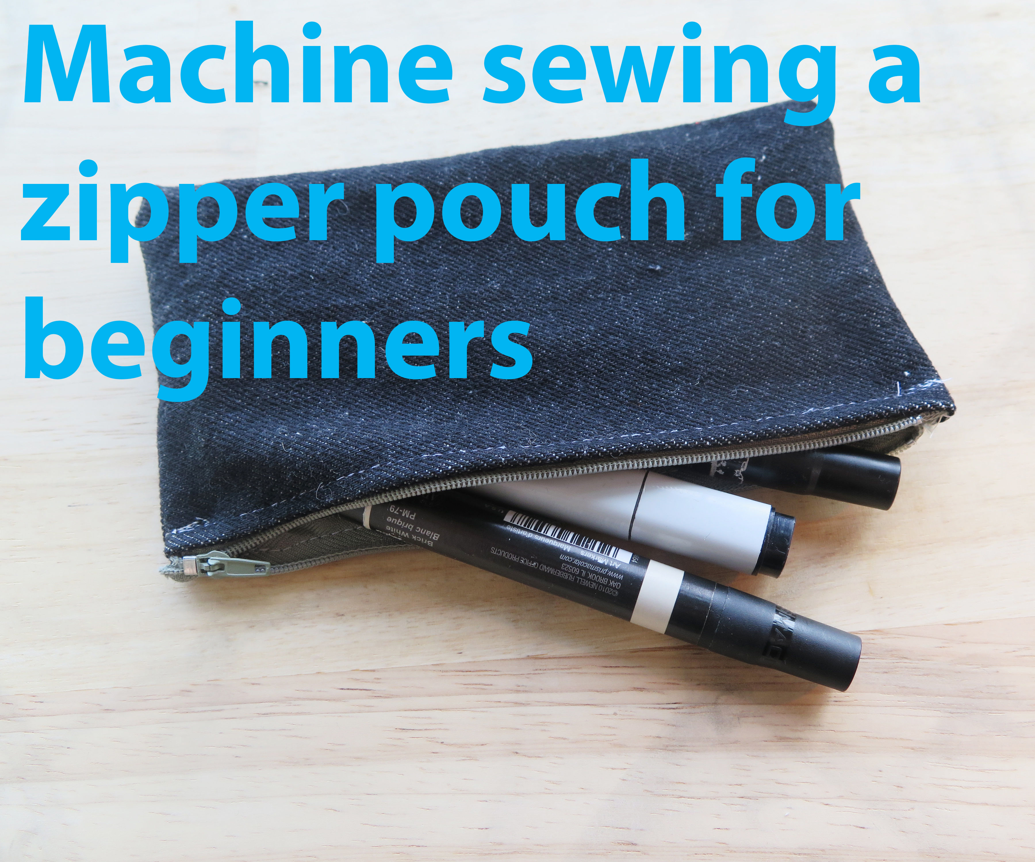 How to Sew a Zipper Pouch