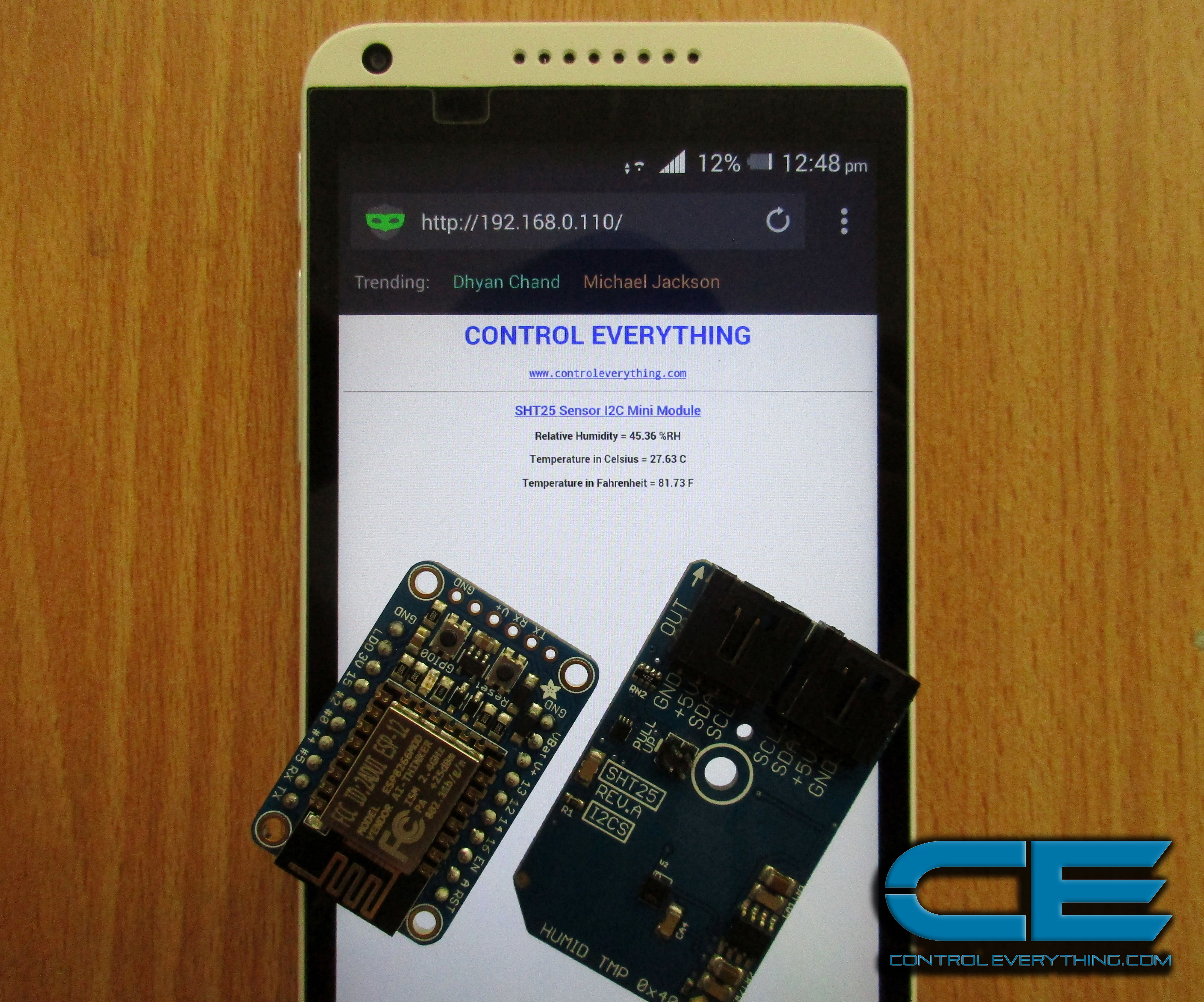 ESP8266 Weather Monitor Web Server (Without Arduino)