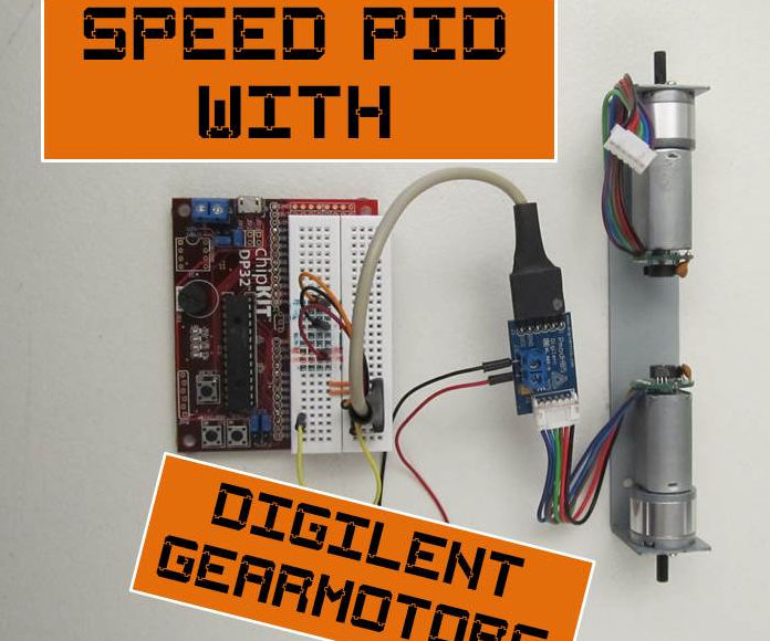 Speed PID using Digilent Gear-Motors and Encoders!