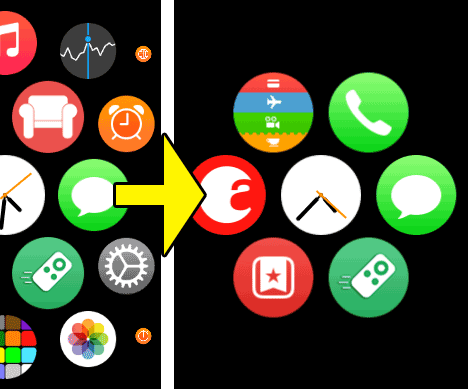 Simplify the Apple Watch home screen