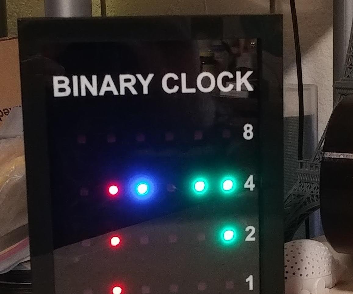 3d Printable LED Binary Clock