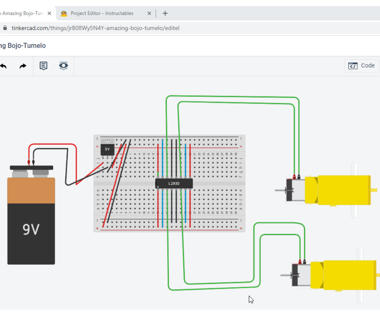 Motor Based Robot