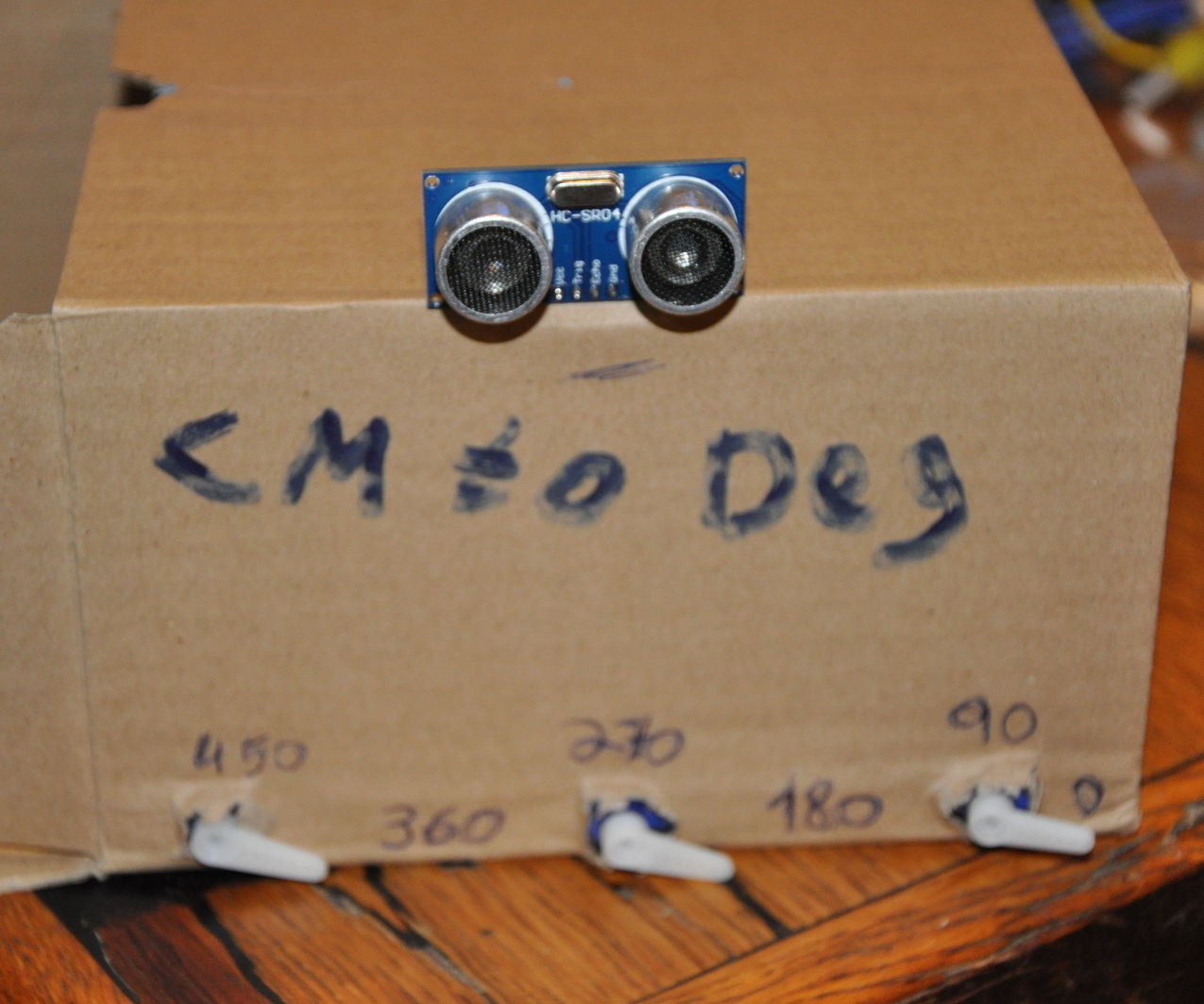 distance to angle arduino project