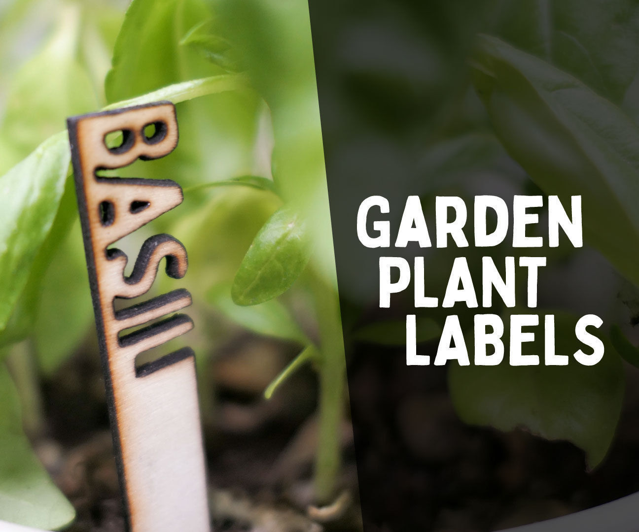 3D Garden Plant Labels