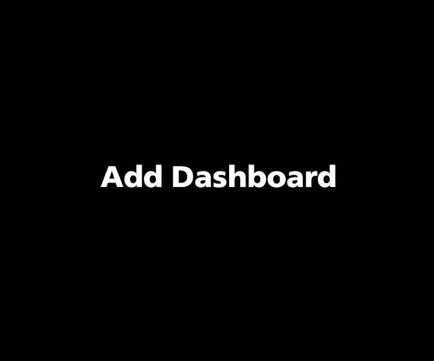 TOOLING CLOUD: Add Dashboard