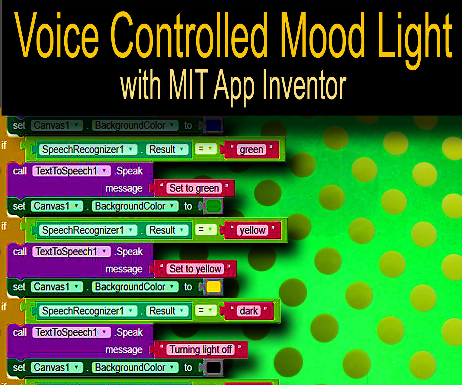 Voice Controlled Android Mood Light