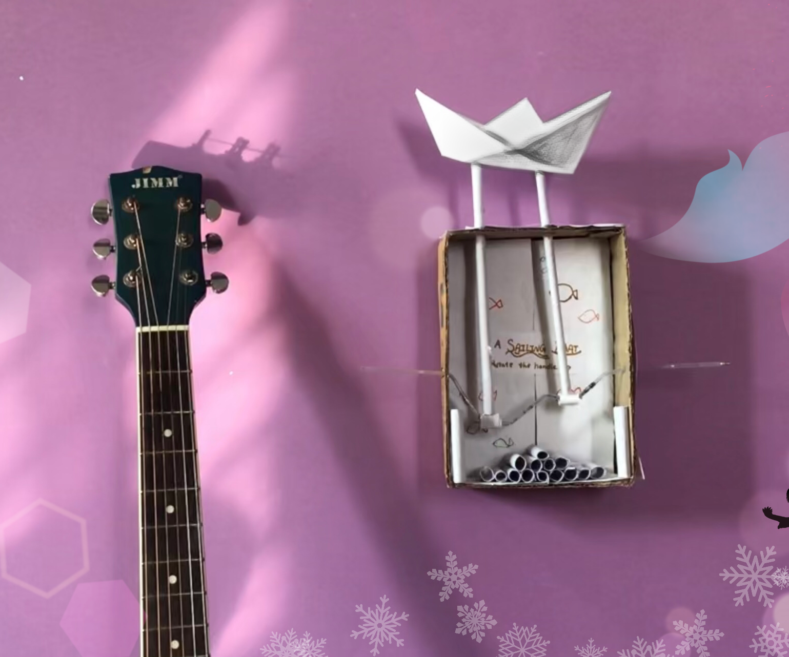 A Sailing Paper Boat Machine