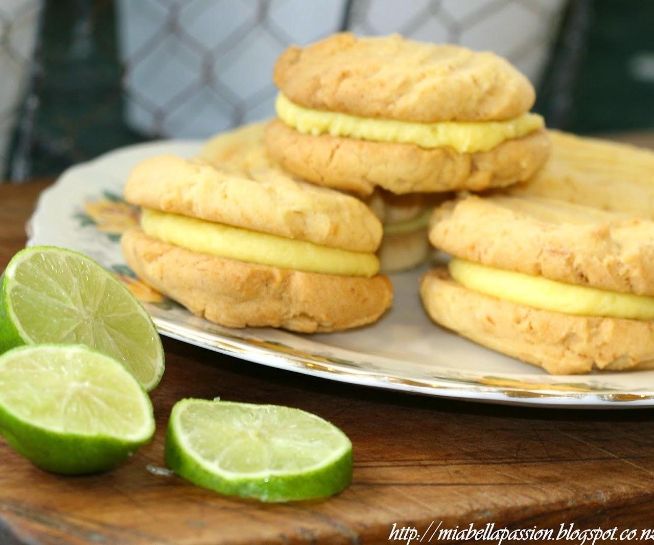 Custard Lime Kisses