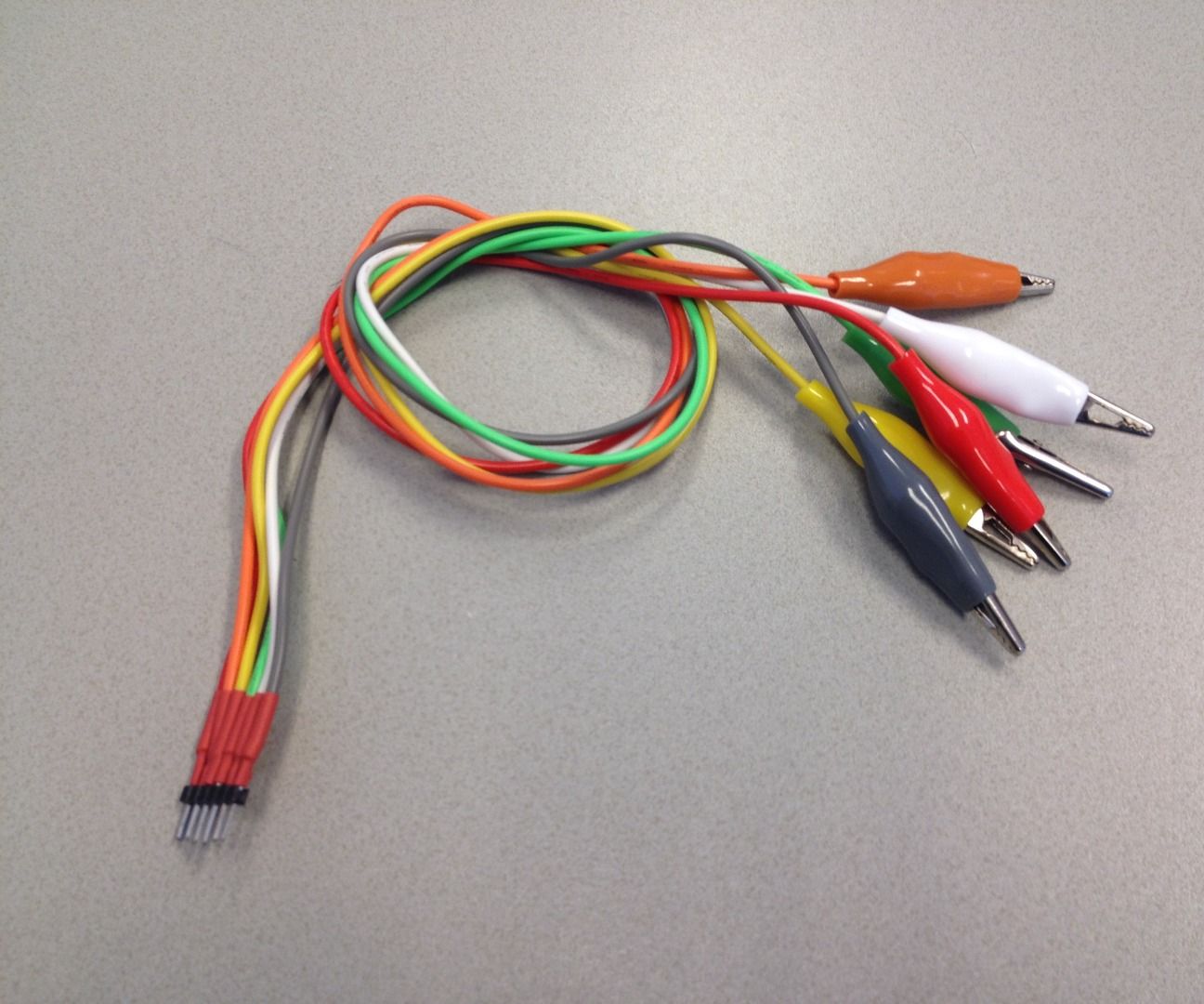 Aligator clip connector for MakeyMakey