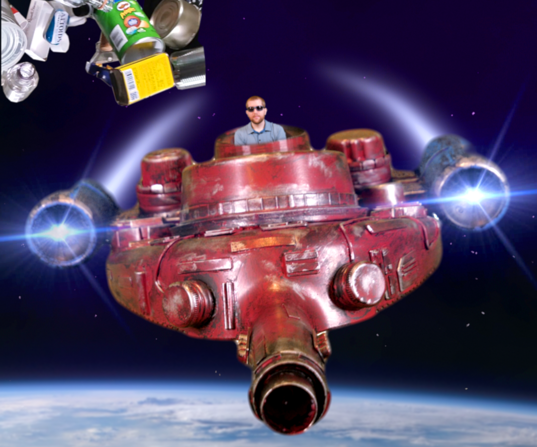 Spaceship Made From Trash!