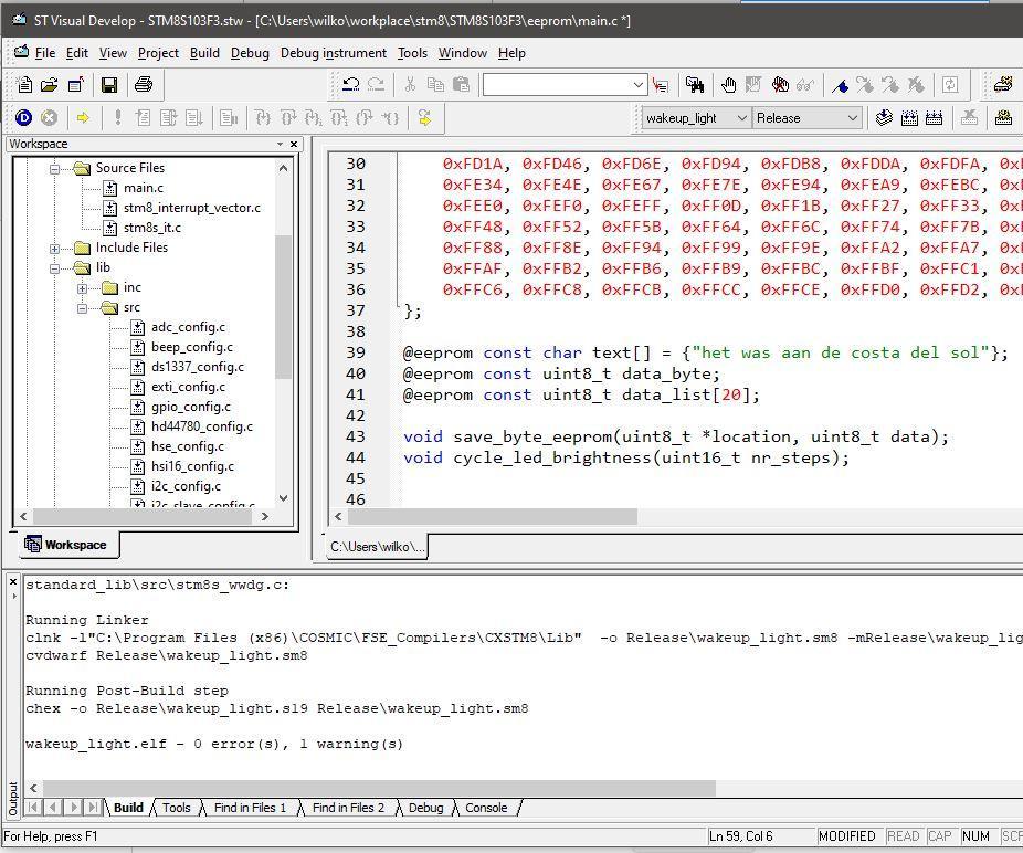Setup ST Visual Develop With the Cosmic STM8 Compiler