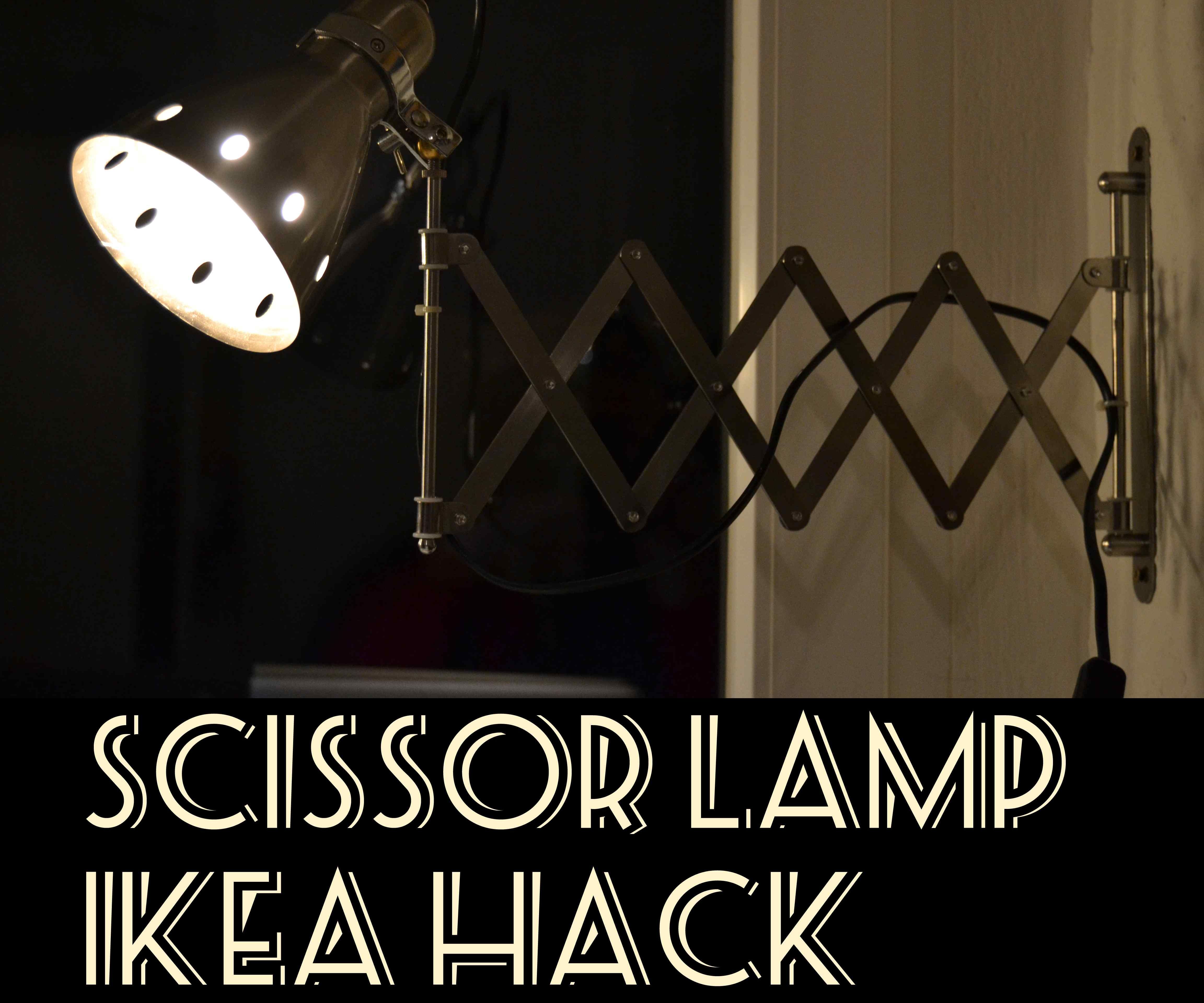Scissor Lamp Ikea Hack