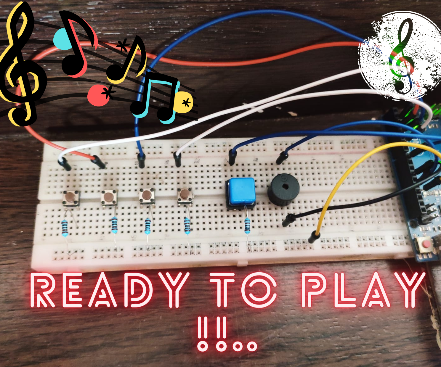 Easy Arduino PIANO ( Including a Preset Song )