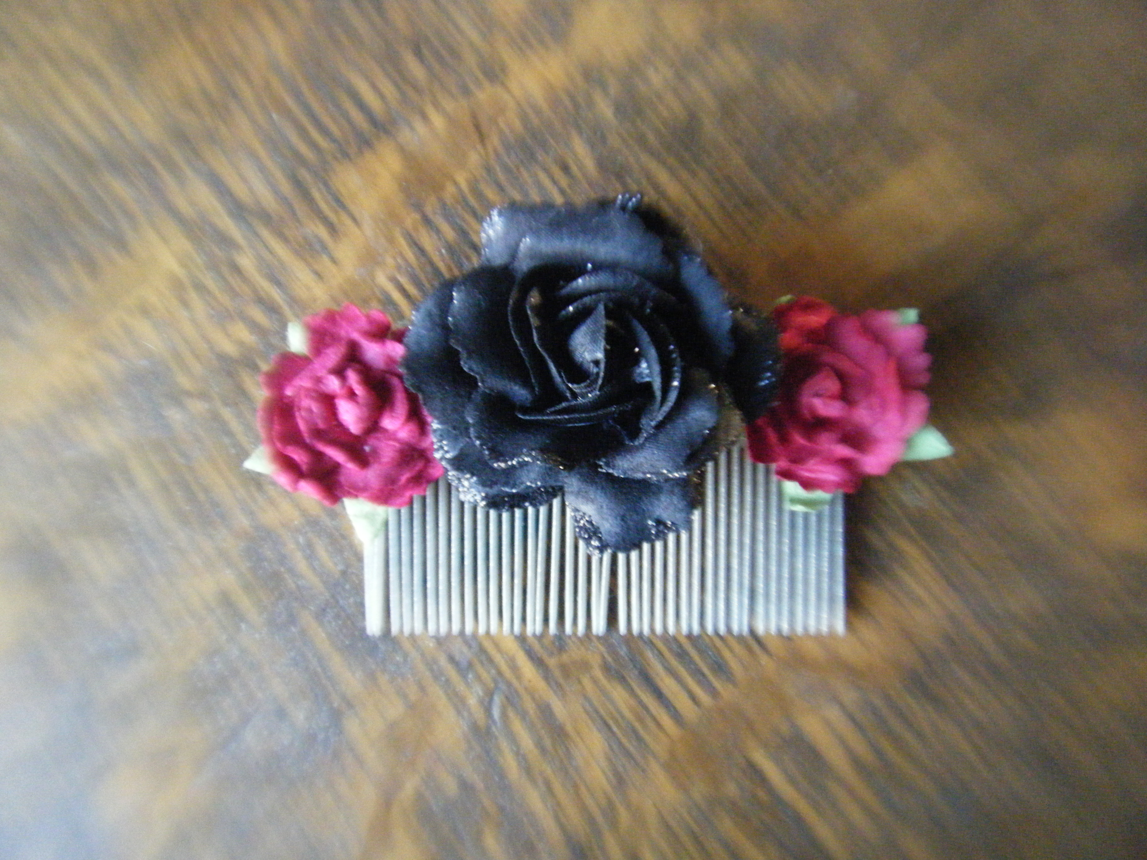 DIY Rose Hair Comb