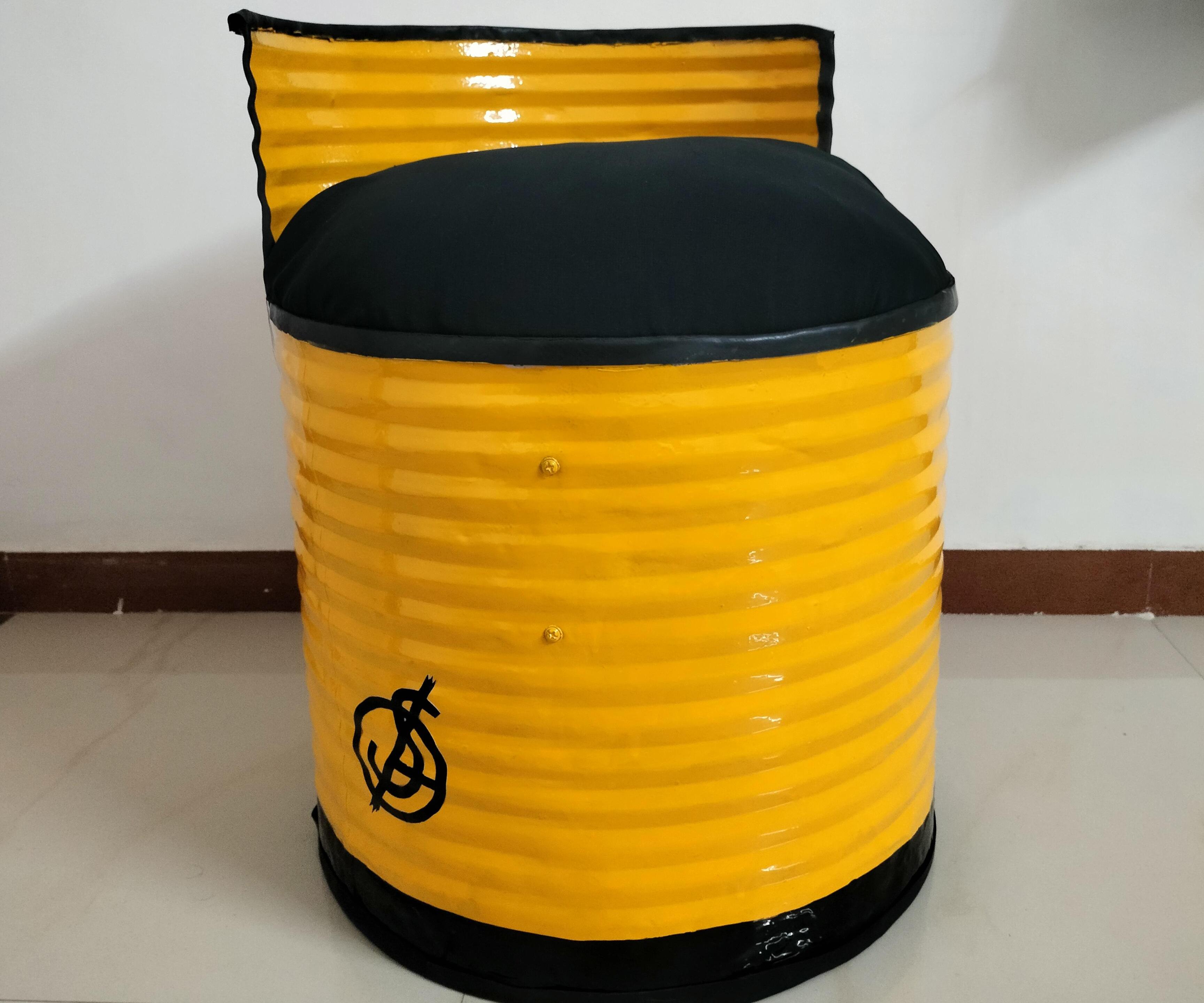 Iron Drum Chair 