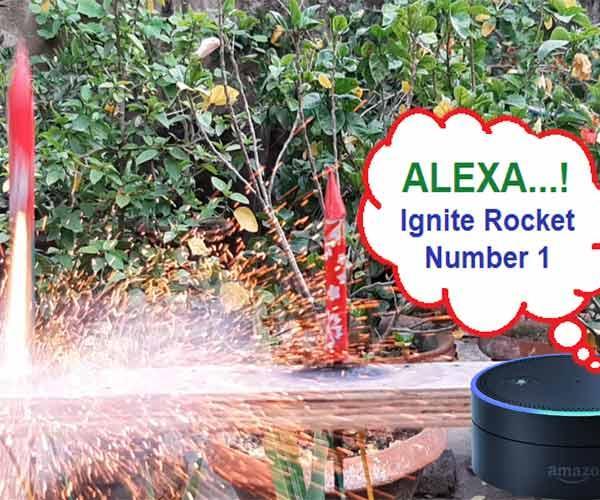 Alexa Based Voice Controlled Rocket Launcher
