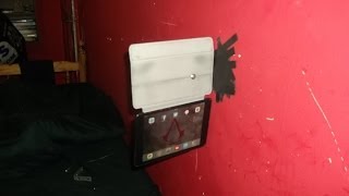 How to make a cheap wall mount for your tablet or ipad