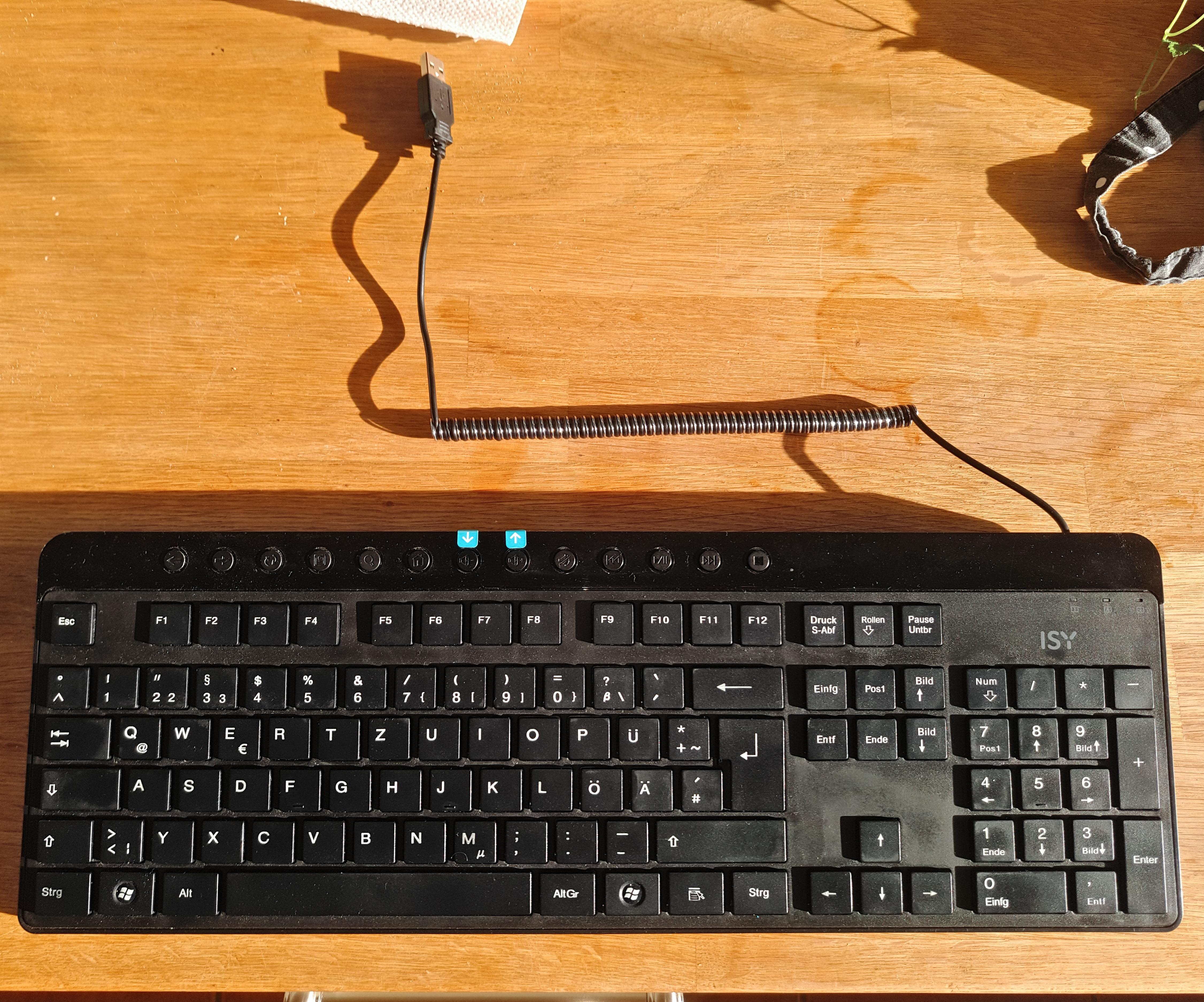 Keyboard Cable Coil