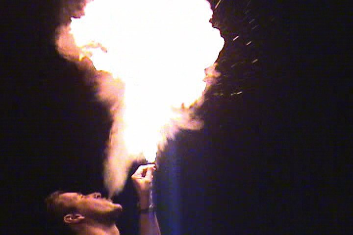 Fire Breathing With Food As Fuel