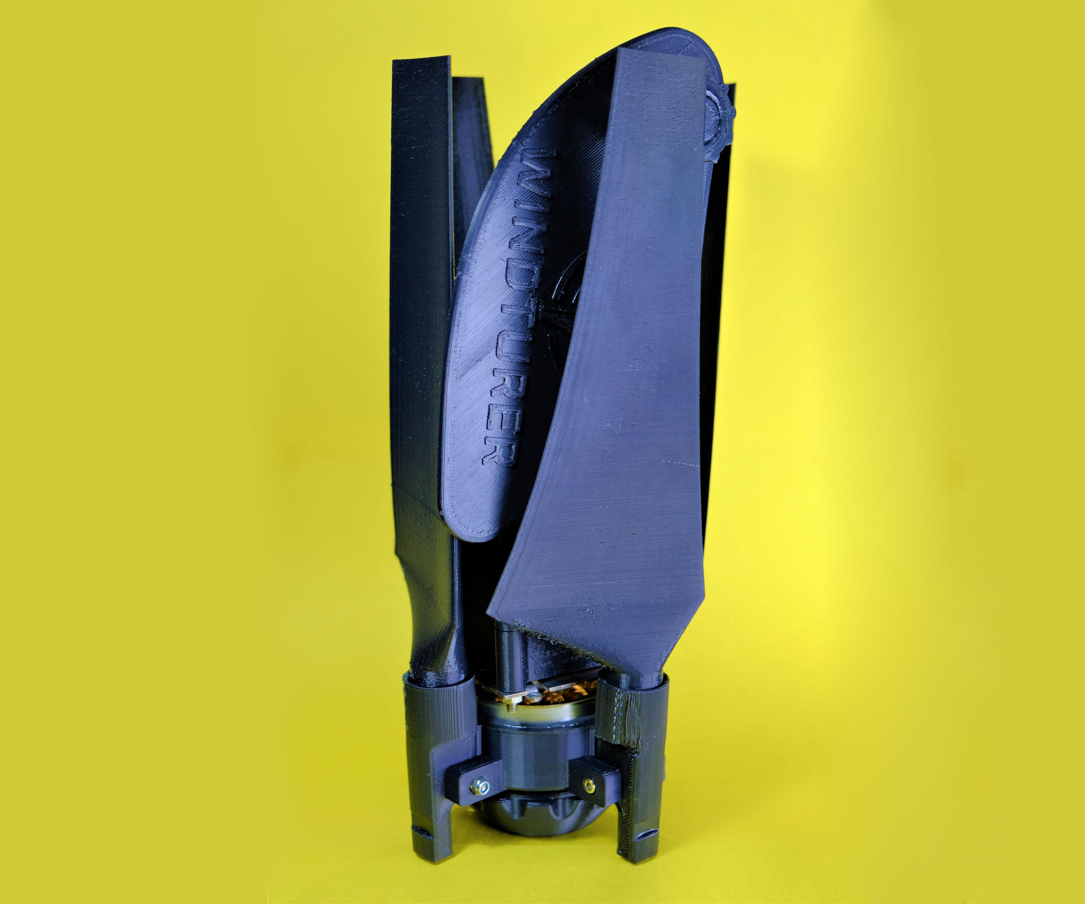 WINTURER: a Portable NP-F Battery Charger Wind Turbine