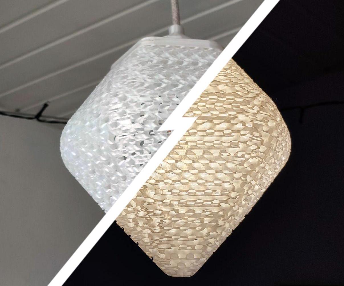 3D Printed Gyroid Diamond Lamp